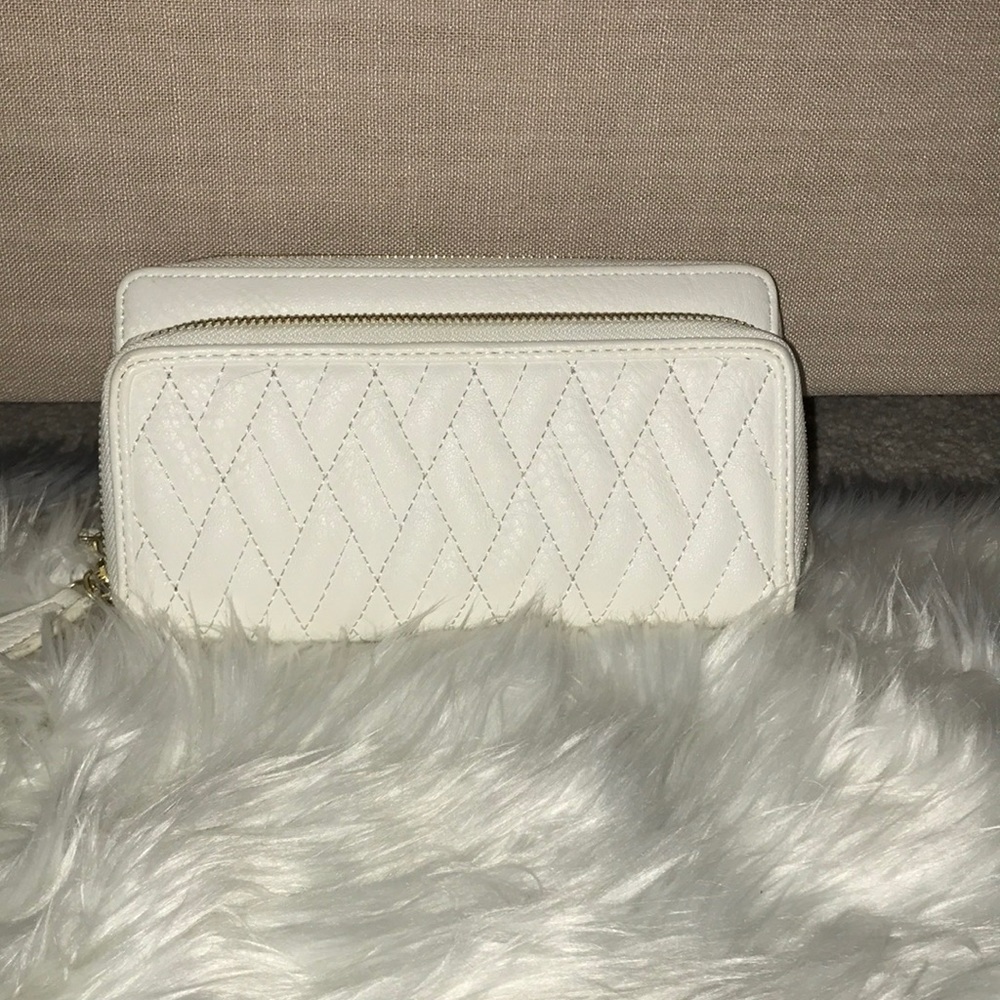 White Double pocket wallet